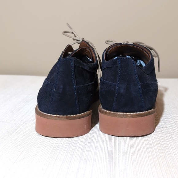 Sz 9.5/40 Pointer Navy Suede Oxfords Handmade in Portugal - Picture 4 of 7